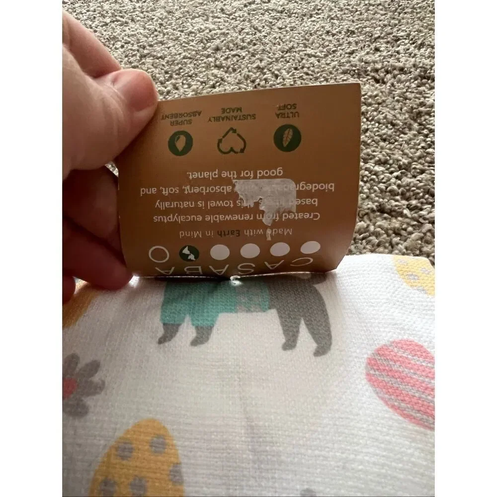 Casaba Easter Kitty’s Kitchen Towel Set Pack Of 3 NEW